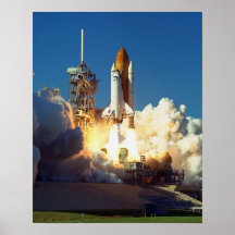 Launch of Space Shuttle Discovery (STS-95) Print