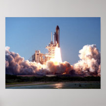 Launch of Space Shuttle Discovery (STS-95) Print