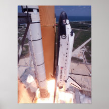 Launch of Space Shuttle Endeavour (STS-100) Print