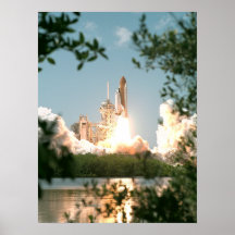 Launch of Space Shuttle Endeavour (STS-100) Print