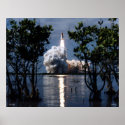 Launch of the Space Shuttle STS-80 posters