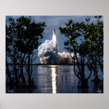 Launch of the Space Shuttle STS-80 Posters