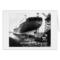 Launching of the Edmund Fitzgerald  6-8-1958 (#1) Card