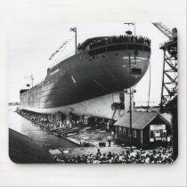 Launching of the Edmund Fitzgerald  6-8-1958 (#1) Mouse Pads