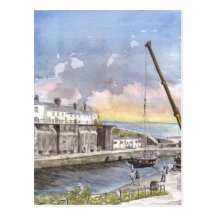 'Launching' Postcard