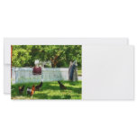 Laundry Hanging on Fence rack cards