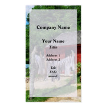 Laundry Hanging on Line Business Card