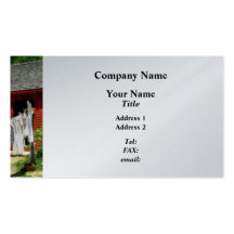 Laundry Hanging on Line - Platinum Business Card Templates