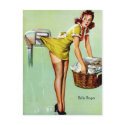 Laundry Pinup postcards