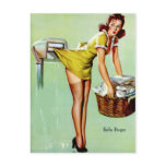 Laundry Pinup postcards