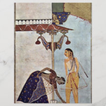 Laur-Chanda Manuscript Female And Male Figure Flyer Design