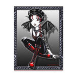 Laura Bat Winged Biker Fae postcards