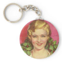 Laura La Plante 1929 Christmas magazine cover keychains