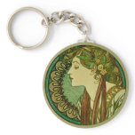 Laurel, Alphonse Mucha keychains
