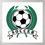 laurel soccer emblem graphic posters