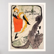 Lautrec: Jane Avril, Jardin de Paris Posters