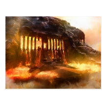 Lava Core Temple Post Card