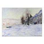 Lavacourt Under Snow Greeting Card