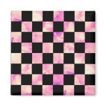 Lavendar Marble Chequerboard magnets