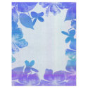 Lavender and Blue Floral Border flyers