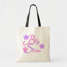 Lavender and Pink Big Sister Tshirts and Gifts Bags