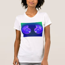 Lavender and Pink Hued  Ammonites by KLM Shirt