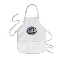 Lavender and White Stokes Asters Aprons