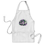 Lavender and White Stokes Asters aprons