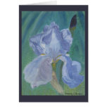 Lavender Bearded Iris Greeting Card