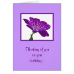 Lavender Birthday Card