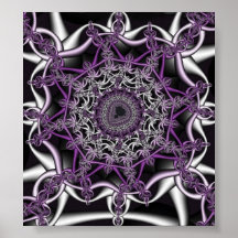 "Lavender blossom" Fractal Art Poster