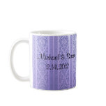 Lavender & Blue Damask Mug