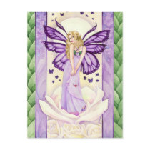 Lavender Blush Postcard, fairy art
