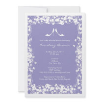 Lavender Bridal Shower Invitations - Modern