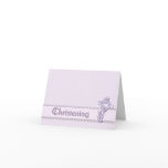 Lavender Christening Invitation cards