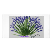Lavender Customized Photo Card
