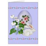 Lavender Egg and White Bunny Cards