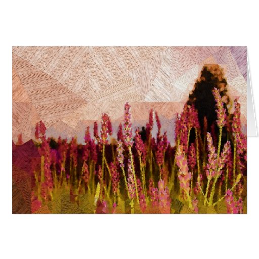 Lavender Field Card