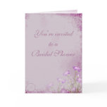 Lavender Floral Bridal Shower Invitation cards