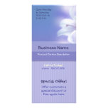 Lavender Floral Customized Rack Card