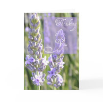 Lavender Floral Thinking of You Card