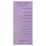 Lavender Floral Wedding Program
