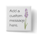 Lavender Flower buttons