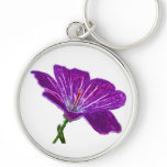 Lavender Flower Keychain