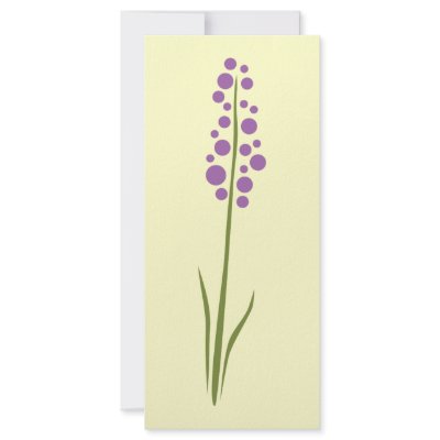 Lavender Flower Rack Card by JaZilla