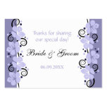 Lavender Flowers Wedding Favour Gift Tags Thank Yo business cards