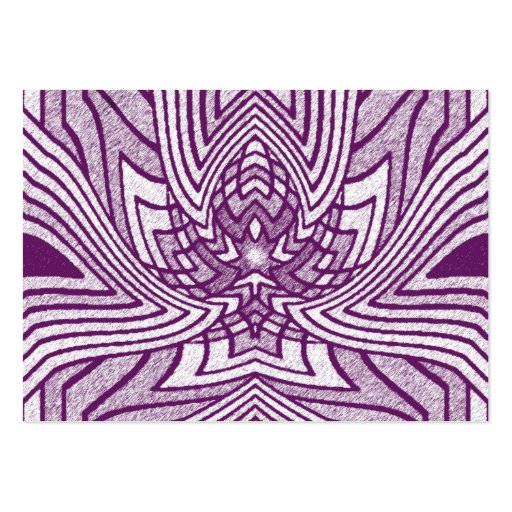 Lavender Geometric Lotus Business Card