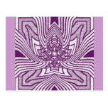 Lavender Geometric Lotus Postcard
