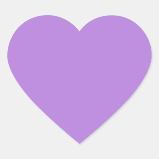 Lavender Heart Sticker