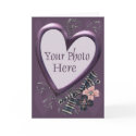 Lavender Hearts Template cards